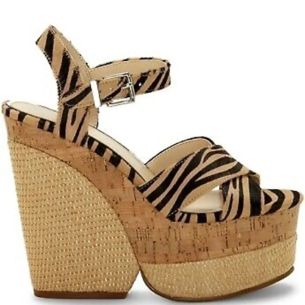 Jessica Simpson Jirie Zebra Print Platform